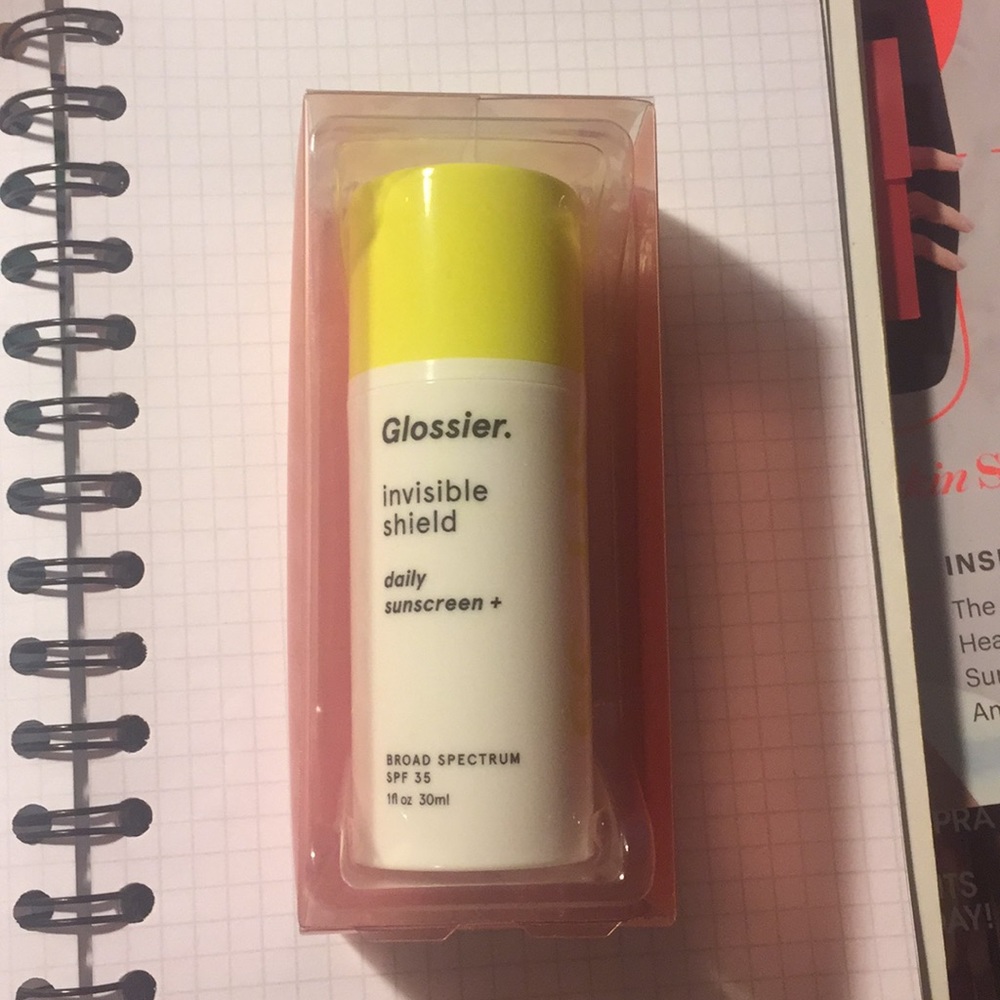 Glossier invisible shield sunscreen